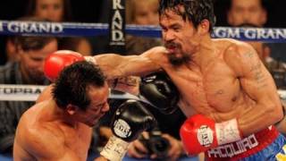 Manny Pacquiao escapes Juan Manuel Marquez in narrow victory [upl. by Maryjane328]