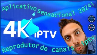 🔶️ 4K IPTV APP SENSACIONAL LIBERANDO TUDO NA SUA SMART TV SAMSUNG LG 2024 [upl. by Schlesinger]