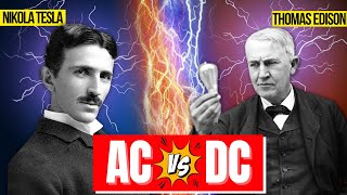 How we started using AC current Edison vs Tesla  war of currents [upl. by Nomzzaj]