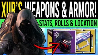 Destiny 2  XURS RARE ARMOR amp WEAPON ROLLS  Double Armor Exotic Loot amp Location  16th September [upl. by Gnourt]