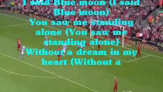 Manchester City Anthem Blue Moon with lyric [upl. by Newhall]