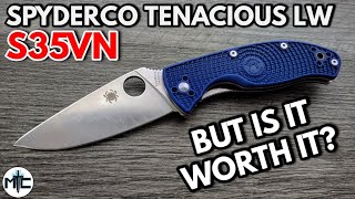 Spyderco Tenacious Lightweight S35VN Folding Knife  Overview and Review [upl. by Yssirk467]