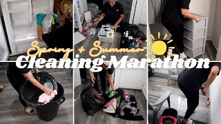 MASSIVE 1 HOUR SPRING  SUMMER CLEANING MARATHON  CLEANING  LAUNDRY MOTIVATION 2024 [upl. by Ondrej]