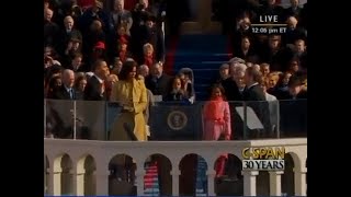 President Barack Obama First Inaugural Ceremony January 20th 2009 CSPAN Video [upl. by Lemar]