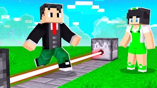 TROLLAGENS COM LASER NO MINECRAFT [upl. by Ahsieyk]