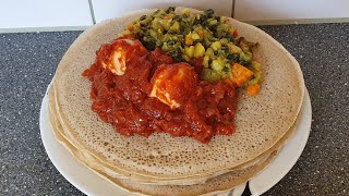 canjeero Ethiopian iyo suugo canjeero iyo maraq cad cunto somali somali food arabic food indian [upl. by Alford]