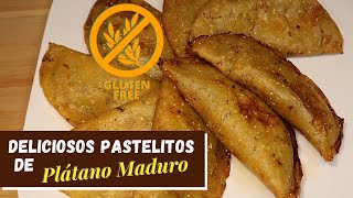 Pastelitos de Plátano Maduro  4 ingredient plantain empanadas [upl. by Follansbee]