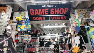 Gameshop Downstairs 2024  A Retro Game Collectors Paradise 4k Walkthrough San Jose CA [upl. by Eelloh226]