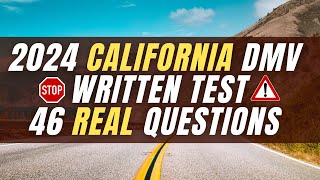 2024 California DMV Practice Test Set 1  46 Real Permit Test Questions  CA DMV Practice Test [upl. by Demitria]