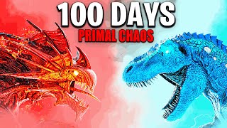 I Spent 100 Days in Ark Primal Chaos [upl. by Ayek985]