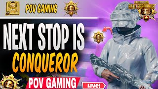 PAKISTAN NO 1 SOLO CONQUEROR IS LIVE RANK PUSH LIVE WITH POV GAMING PUBG MOBILE PUBGMOBILE PUBG [upl. by Saval]