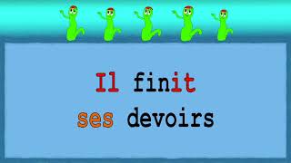 Verbe Finir présent de lindicatif  Adjectifs possessifs  Alain Le Lait [upl. by Romano]