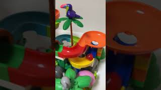 Satisfying Building Blocks Marble Run ASMR Very popular Elephant family block coasters Short Video [upl. by Linell761]