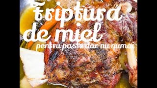 Reteta friptura de miel la cuptor impanata cu usturoi si slanina  Bucataria lui Radu [upl. by Ellener]