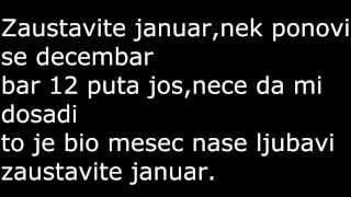 Zeljko SamardjicZaustavite januar TEKST [upl. by Resaec]