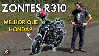 ZONTES R310 PASSA DE 150 KMH DE MÁXIMA Contamos se a nova moto chinesa vale a pena [upl. by Eidnyl]