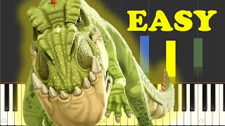 Gigantosaurus Theme Song On Piano EASY [upl. by Ahsaya529]