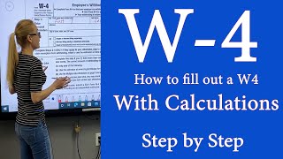 W4  IRS tax Form W4  How to fill out IRS Tax form with calculations 2024 is close to 2022 [upl. by Obediah]