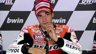 Dani Pedrosa interview after the Brno GP [upl. by Arica]