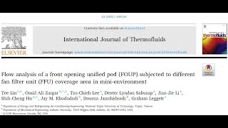 4 Flow analysis of a front opening unified pod subjected to different fan filter unit coverage area [upl. by Ollehto461]