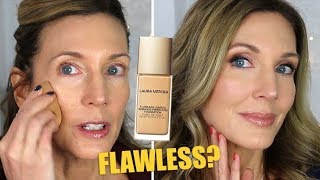 Foundation Friday Over 50  Laura Mercier Flawless Lumiere Radiance Perfecting Foundation [upl. by Ruhtracam456]