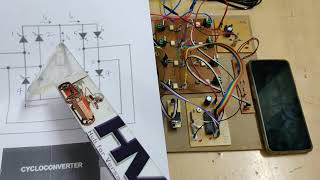 Cyclo converter for Speed control of single phase induction motor through Blynk App [upl. by Ztirf410]