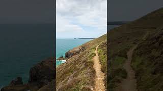 perranporth Cliff path with perranporth beach in distance 👍☀️👍 [upl. by Ibbie827]