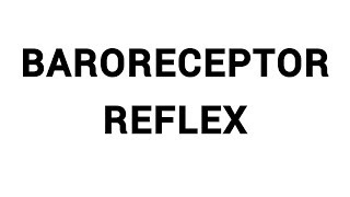 BARORECEPTOR REFLEX  Shortterm Regulation of Blood Pressure [upl. by Ahtabbat]