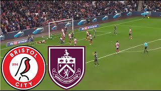 Bristol City 01 Burnley FC Highlights  EFL Championship 20242025 [upl. by Byrdie]