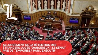 Allongement de la rétention des étrangers jugés dangereux le Sénat prié de temporiser par lexécutif [upl. by Seravart]