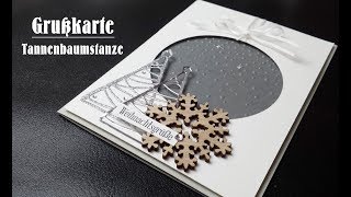 Grußkarte  Tannenbaumstanze  Weihnachten im August   CreativeDepot  Stampin Up  Tutorial [upl. by Tada468]