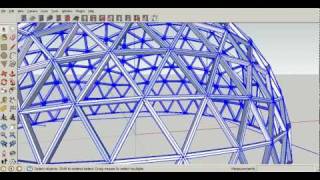 Geodesic Dome Framing Plan Tutorial 9 Construction [upl. by Hills]