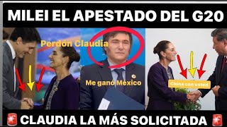 ESCANDALO EN EL G20 CANADA LE PIDE PERDON A CLAUDIA ¡MILEI EL APESTADO ASÍ LO SACARON [upl. by Remoh209]