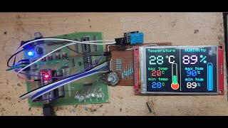 Temperature and Humidity monitor on TFT LCD [upl. by Talanian]