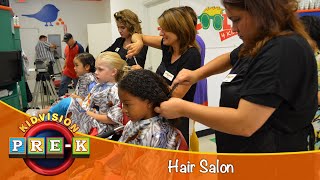 Hair Salon  Virtual Field Trip  KidVision PreK [upl. by Nabois]