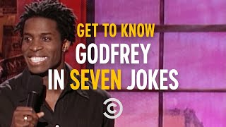 “I Almost Died TrickorTreating”  Get to Know Godfrey in Seven Jokes [upl. by Eserehs]