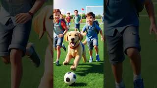 cute puppy wants to play football puppy puppylovers cat funny cute [upl. by Ellata573]