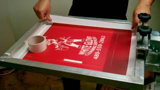 Screen Printing Process From Start To Finish [upl. by Nodle]