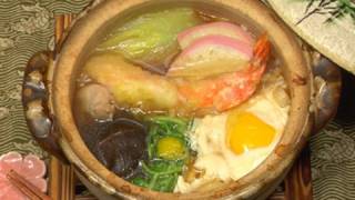 How to Make Nabeyaki Udon Noodles Udon Hot Pot Recipe with Shrimp Tempura  Cooking with Dog [upl. by Radborne]