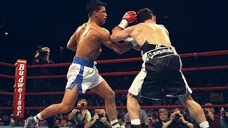 Arturo Gatti Vs Joey Gamache BRUTAL KO [upl. by Aicirtan190]