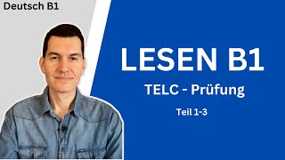 TELC B1 Lesen  Tipps  Beispiele  Deutsch [upl. by Vetter]