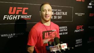 UFC on ESPN 2 Post Fight Interview with Justin Gaethje [upl. by Beckett317]