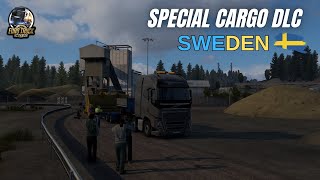 Excavator bucket transportation in Sweden  Special Cargo DLC  ETS2 v151 [upl. by Joab]