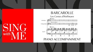 Barcarolle  Accompaniment  Les Contes dHoffmann  Offenbach [upl. by Adriano]