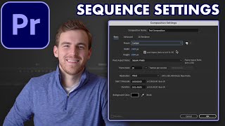 Adobe Premiere Pro Tutorial 2023  Sequence Settings and Export Settings [upl. by Omixam852]