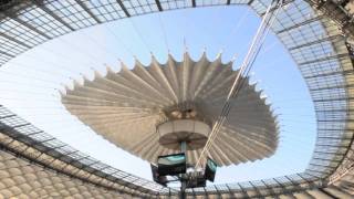 Stadion Narodowy  SZYBKIE rozsunięcie dachu  2102011 r [upl. by Acinoev]