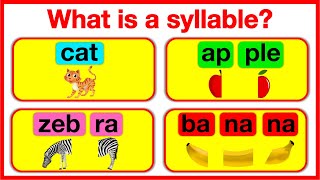 Whats a SYLLABLE 🤔  Syllable in English  7 types  Learn how to count syllables [upl. by Kalvin678]