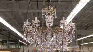 Made in Clinton County  SwarovskiSchonbek Crystal Chandeliers [upl. by Nosnaj]