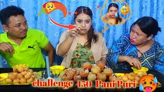 Extreme 150 PaniPuri Challenge 🔥I Got Pranked😭Food Challenge❤️ [upl. by Llorrad776]