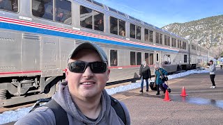 Arrival at Glenwood Springs CO  Amtrak 5 l 1222024 [upl. by Solrac365]